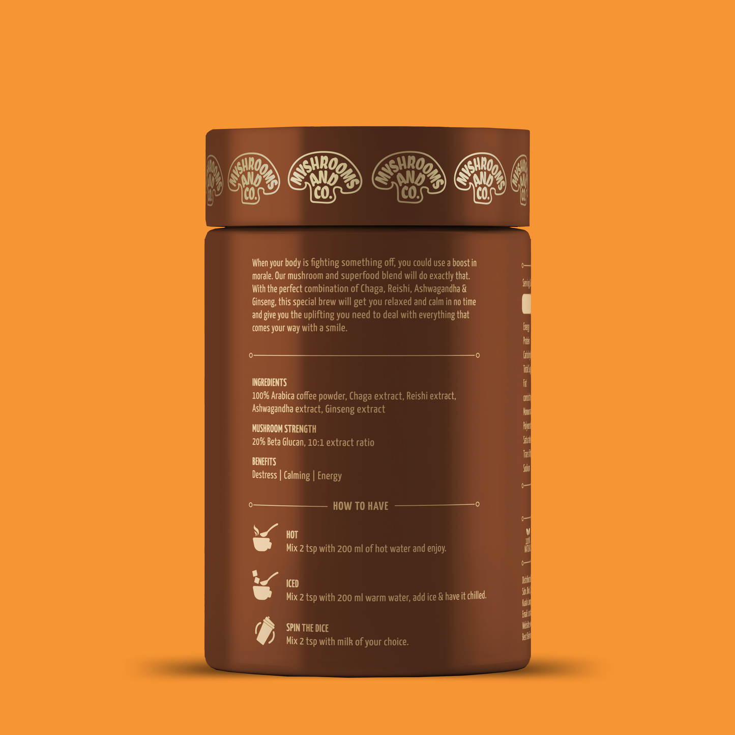 Myshrooms and Co Bliss Mushroom Coffee 105g