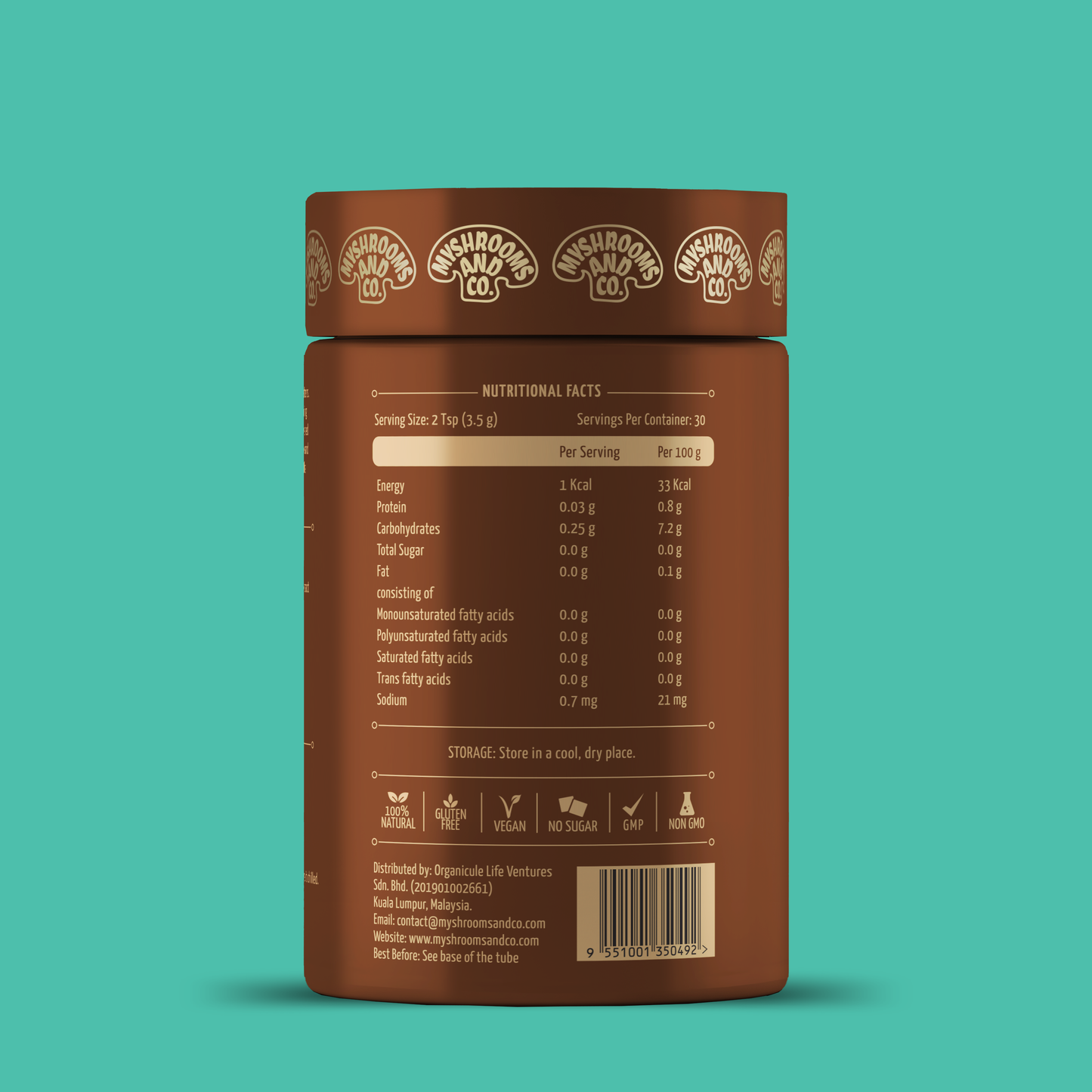 Myshrooms and Co Focus Mushroom Coffee 105g