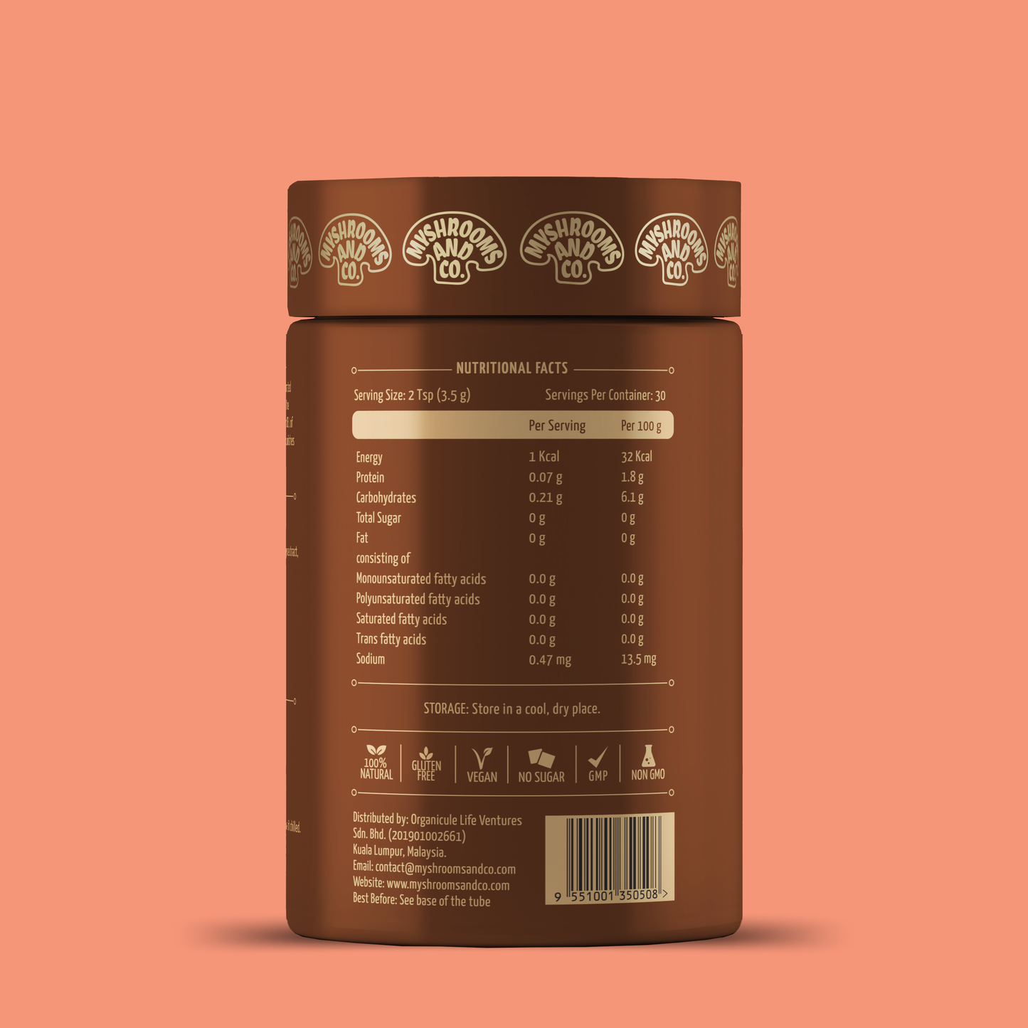Myshrooms and Co Gut Mushroom Coffee 105g