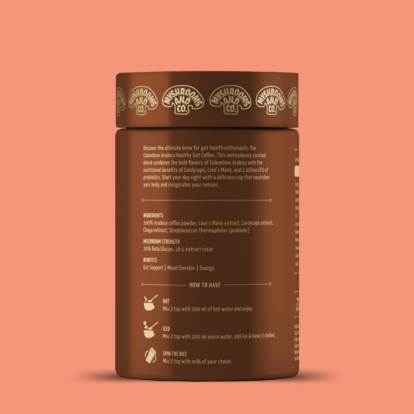 Myshrooms and Co Gut Mushroom Coffee 105g