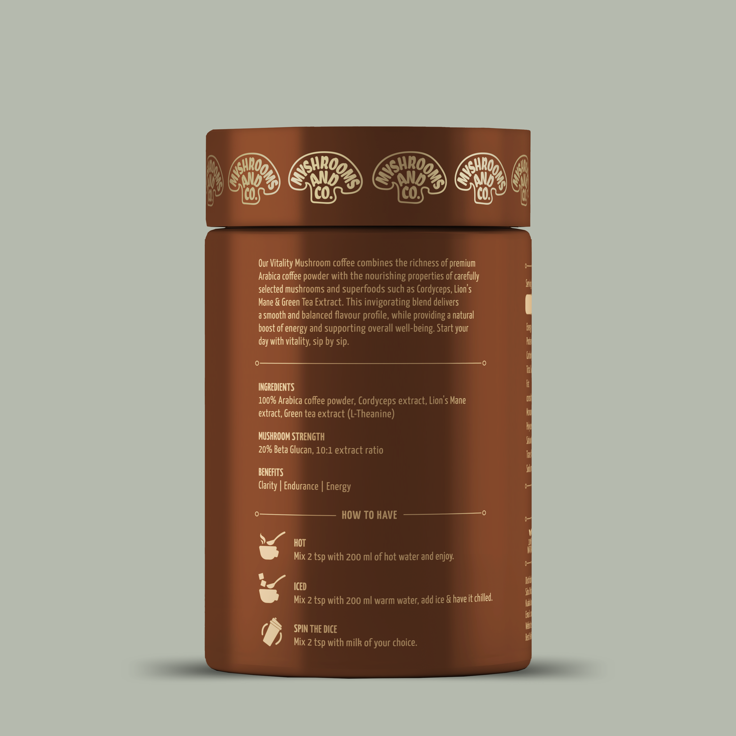 Myshrooms & Co Vitality Mushroom Coffee 105g